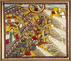 Battle of Adwa - St George assists the Ethiopian forces (credit: Wikipedia)